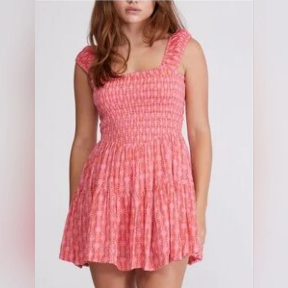 free people annie mini dress Free People Women's Sweet Annie Mini Dress, Aqua Combo, Blue, Print, XL at Amazon Women's Clothing store